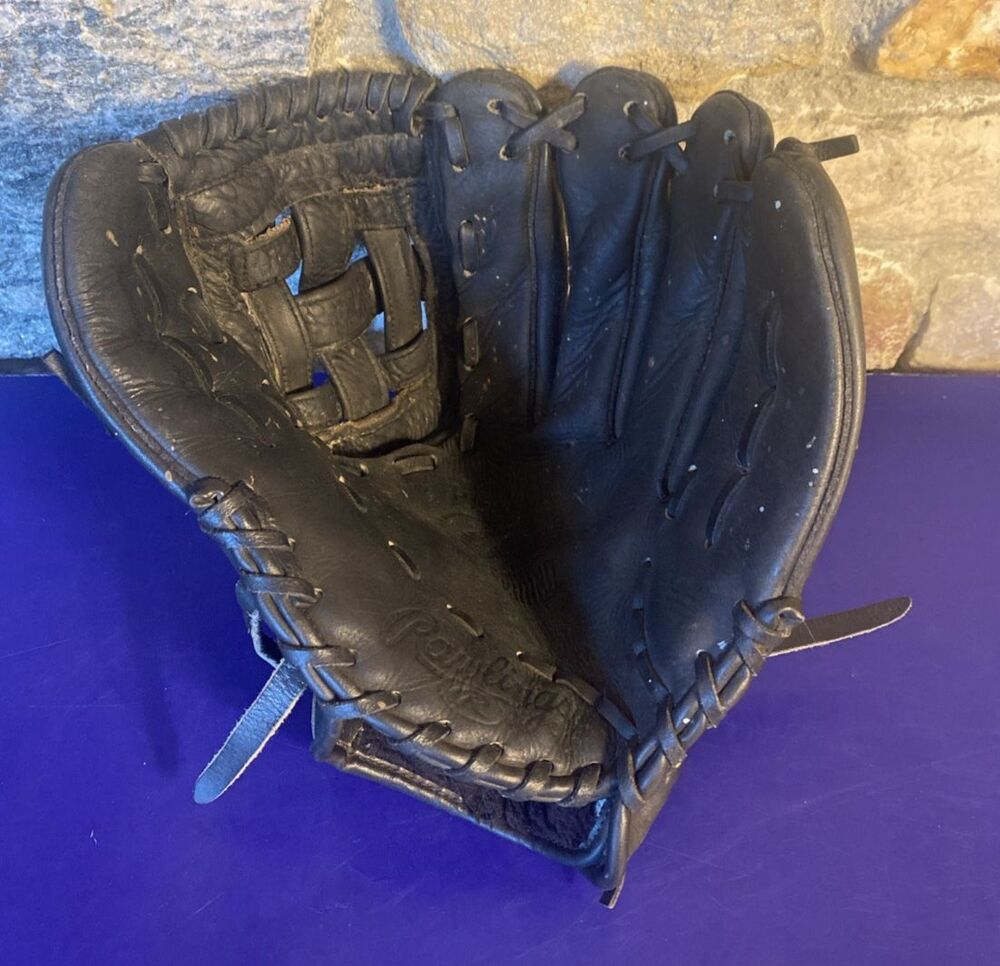 Rawlings RBG22NC Baseball Glove Right Hand Throw Black Leather 12 1/4